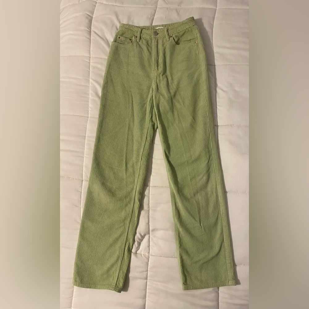 Pacsun sage/light green high waisted corduroy pants.